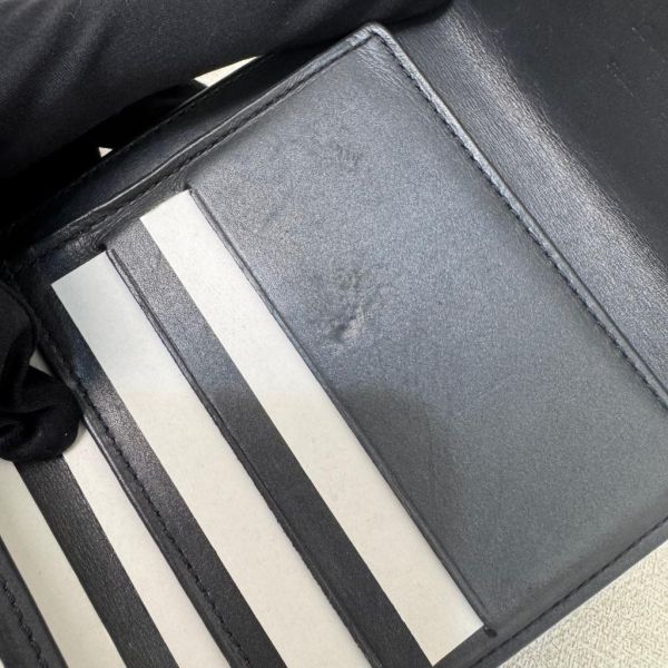 Louis Vuitton 漆皮黑灰壓紋短夾 