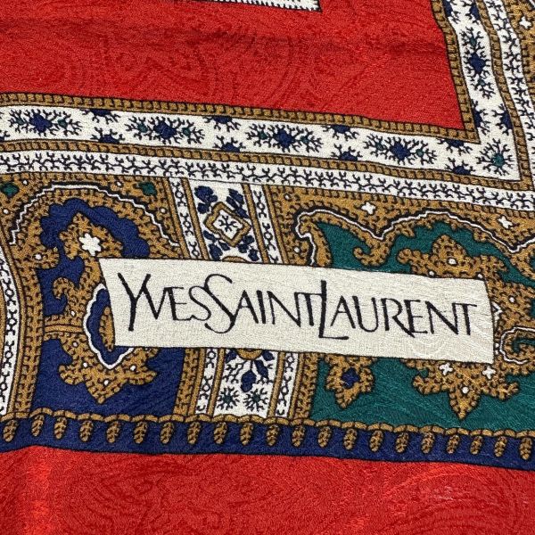 YSL 聖羅蘭 經典復古絲巾 