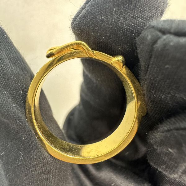 Hermes 中古 小號金色腰帶絲巾環 