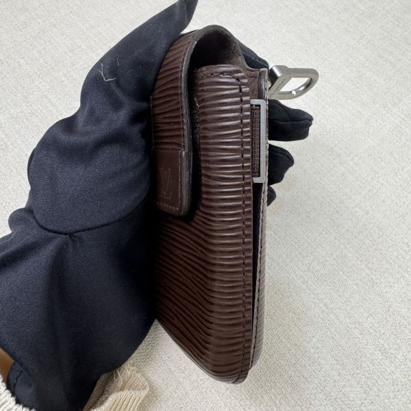 Louis Vuitton 咖啡色水波紋多功能鑰匙包 