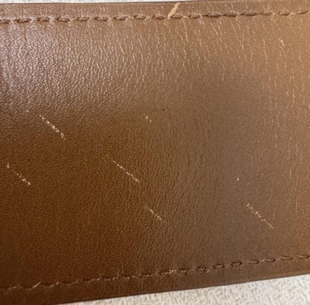 Bottega Veneta 金色圓頭 棕色編織 皮帶 腰帶 