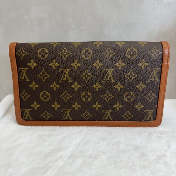 Louis Vuitton 老花紅皮手拿包 
