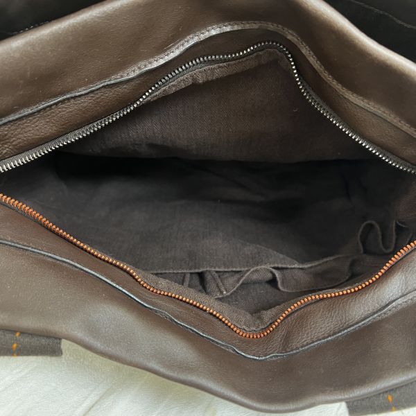 Hermès 咖色手提肩背包 