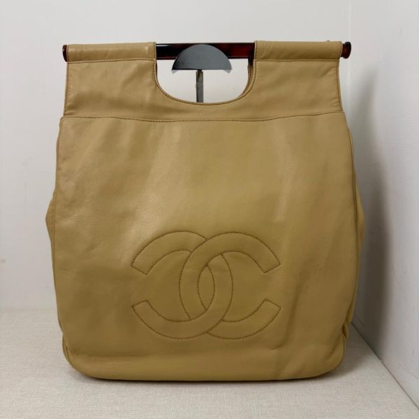 Chanel 玳瑁提把手提袋 