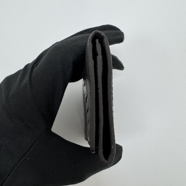 TODS 黑色鱷魚皮卡包 