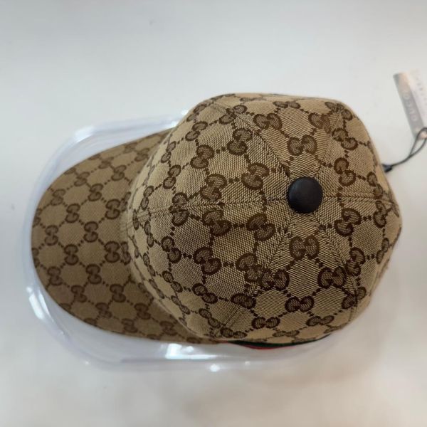 Gucci 帆布雪莉線棒球帽 