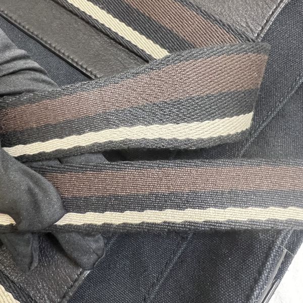 Hermès 愛馬仕 帆布拼皮購物包 