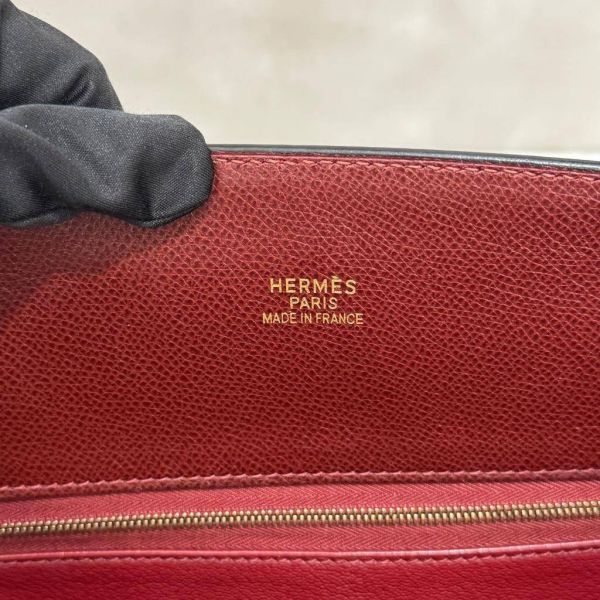 Hermès whitebus 酒紅手提托特包 