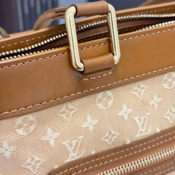 LV 黃色丹寧手提包 