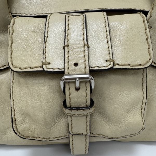 Chloe Edith Bag 米白前口袋手提包 