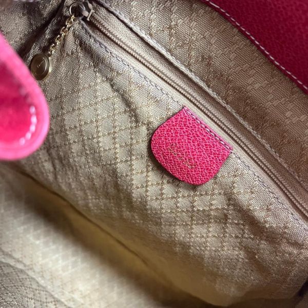 Gucci 竹子大絨面紅後背包 