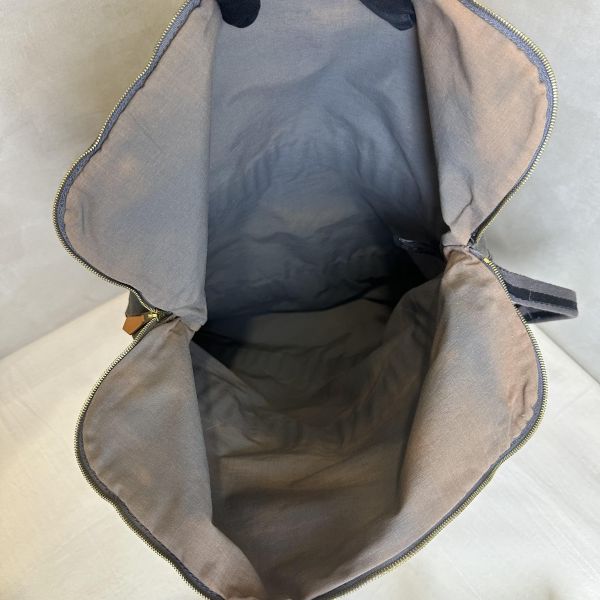 Hermès 愛馬仕 灰色帆布Fourre Tout Porte Documents 商務包 