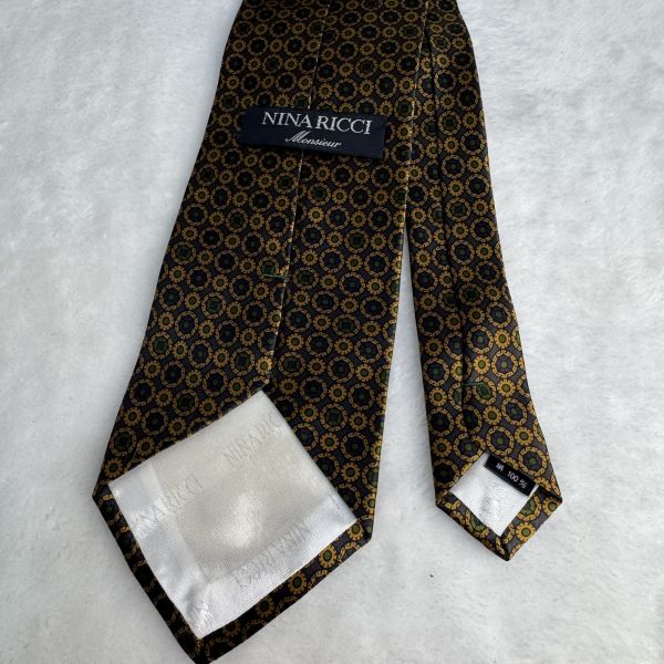 Nina Ricci 黃金羅盤 領帶（中古） 