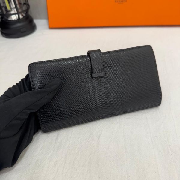 Hermès 蜥蜴皮Bears 長夾 