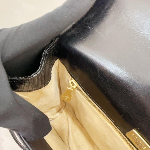 Bottega Veneta 黑色蜥蜴皮晚宴包 