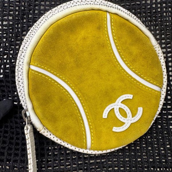 Chanel 黑色網球網兜袋 