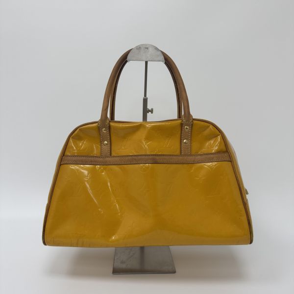 Louis Vuitton路易威登 芥末黃漆皮系列 手提包 