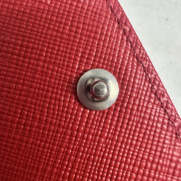 Agnes B 藍色釦式鑰匙包 