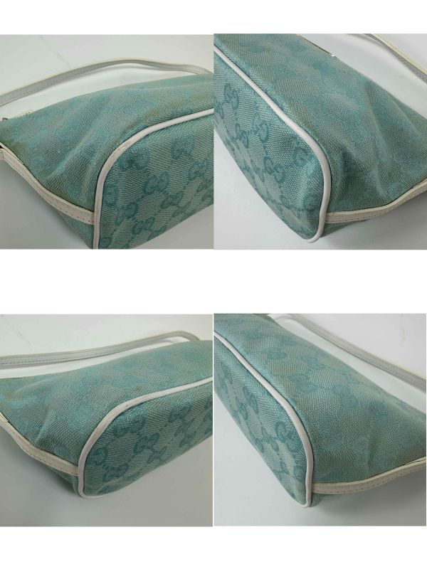 Gucci 古馳 緹花帆布船型小包 