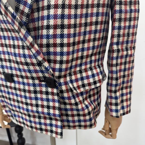 Dior 復古格紋西裝外套 