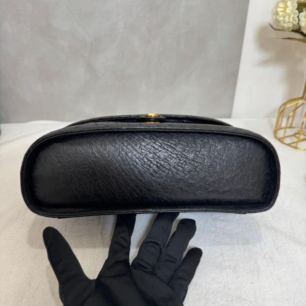 BALLY 鴕鳥皮手提化妝包 