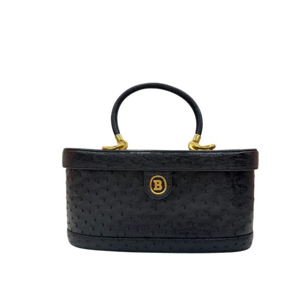 BALLY 鴕鳥皮手提化妝包 