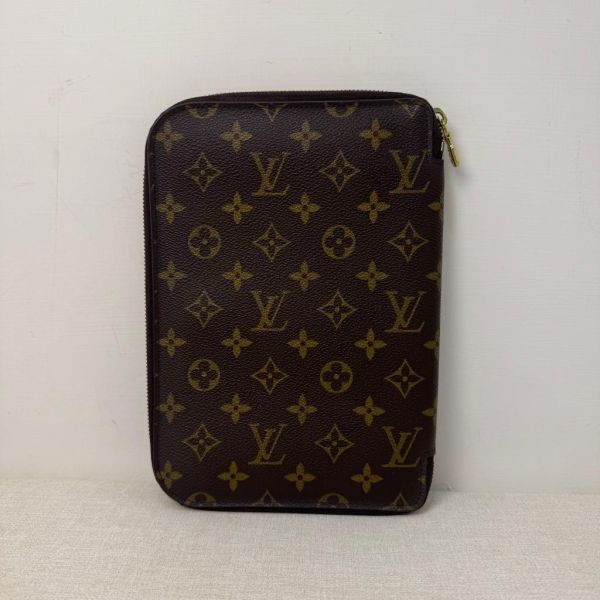 Louis Vuitton GM Zip Organizer 老花拉鍊手拿文件夾 