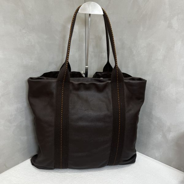 Hermès 咖色手提肩背包 