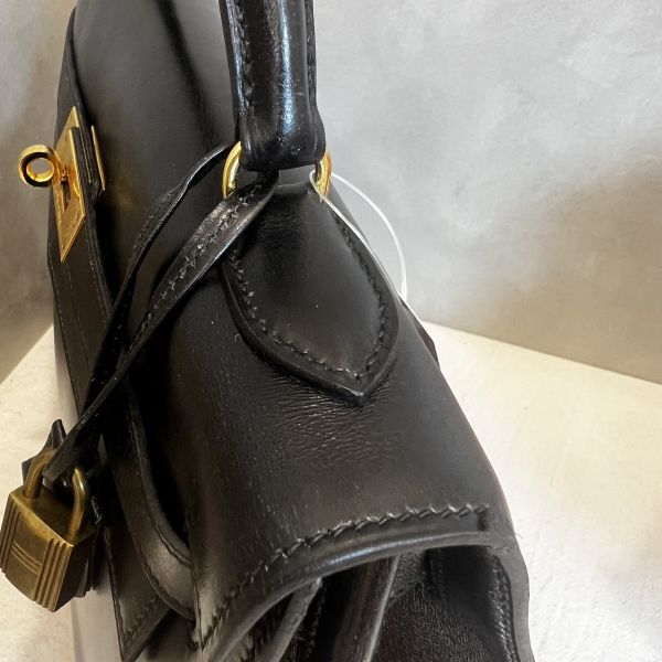 Hermès Kelly 32 黑色金扣 