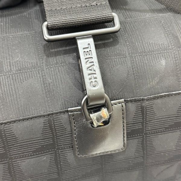 Chanel 黑色冰格旅行袋 