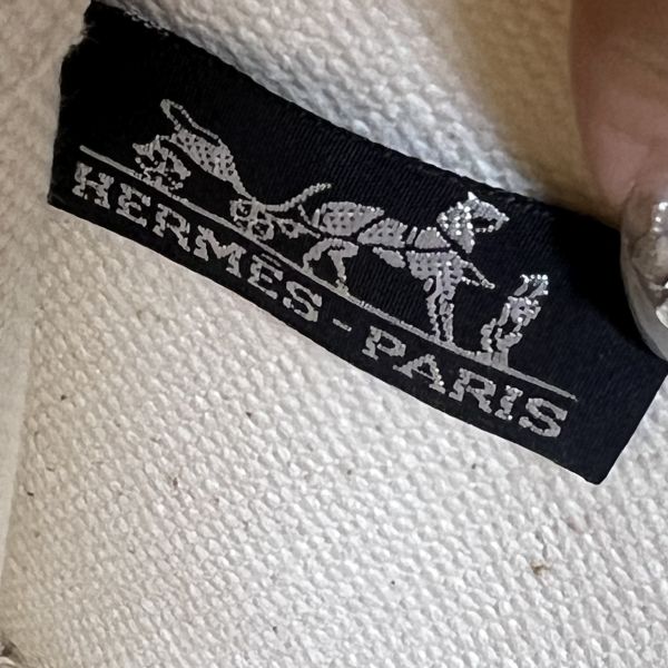 Hermès 帆布藍色手提包 