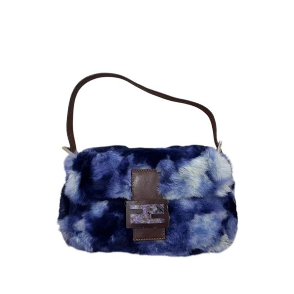 FENDI 稀有瀨兔毛琺瑯扣法棍包 