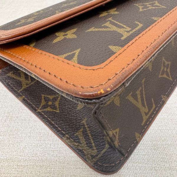 Louis Vuitton 經典老花紅皮手拿包 