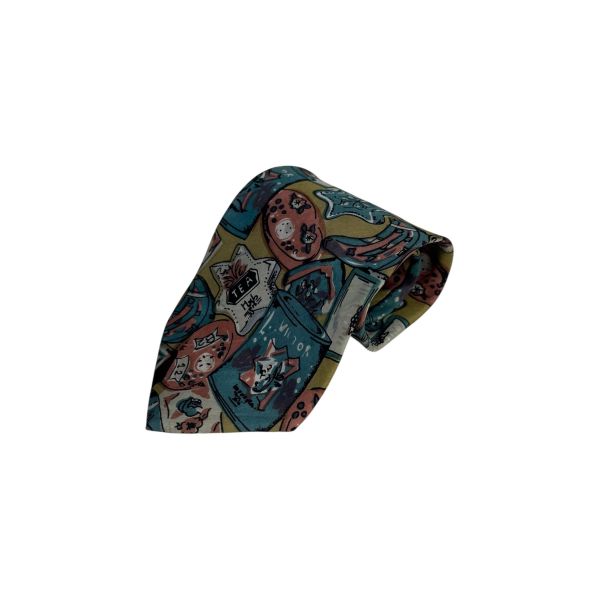 Valentino 復古電話領帶（中古） 