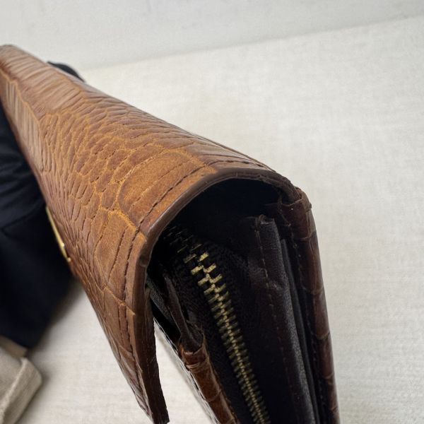 YSL 鱷魚皮長夾 
