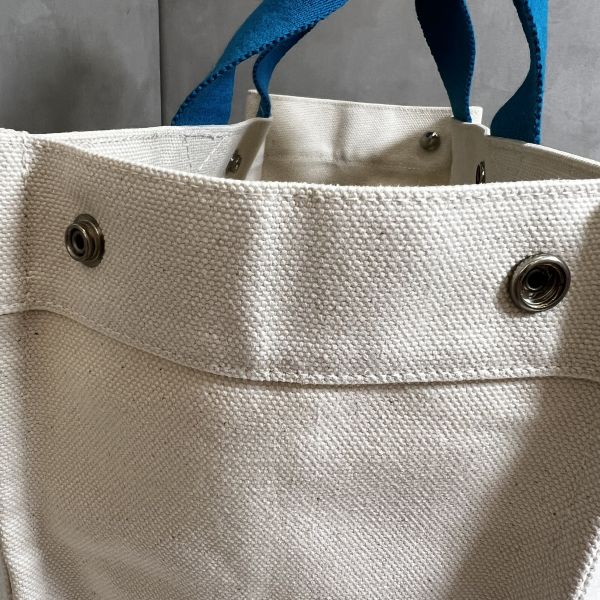 Hermès 帆布藍色手提包 