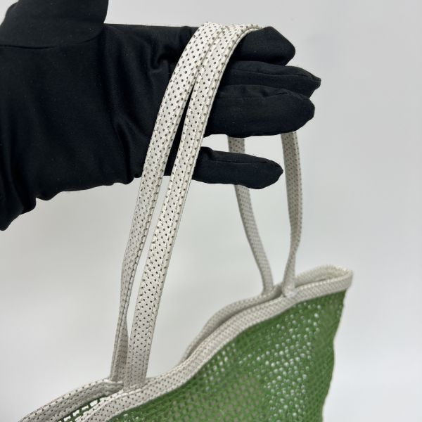 (出清特惠)Chanel 綠色網球網兜單肩包 