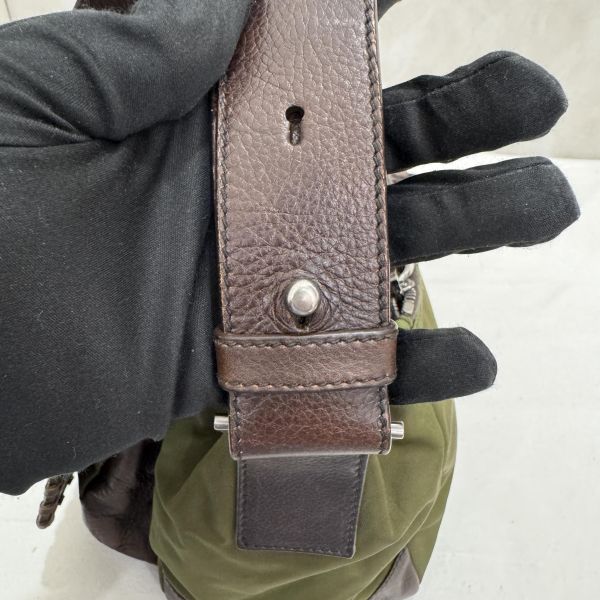 Prada 普拉達 Archive 尼龍皮革拼接郵差包 