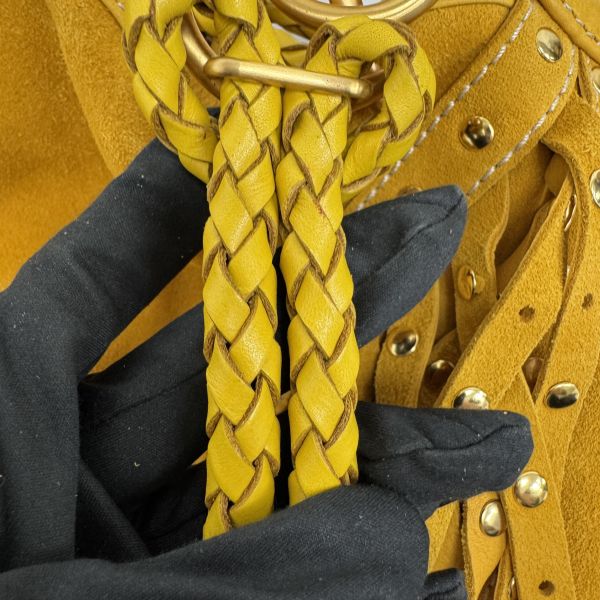 Loewe 黃色絨面革 (Suede) 手提包 