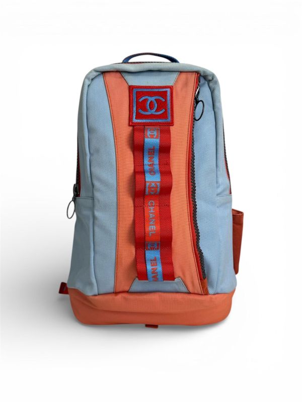 Chanel Sportline撞色雙肩包 