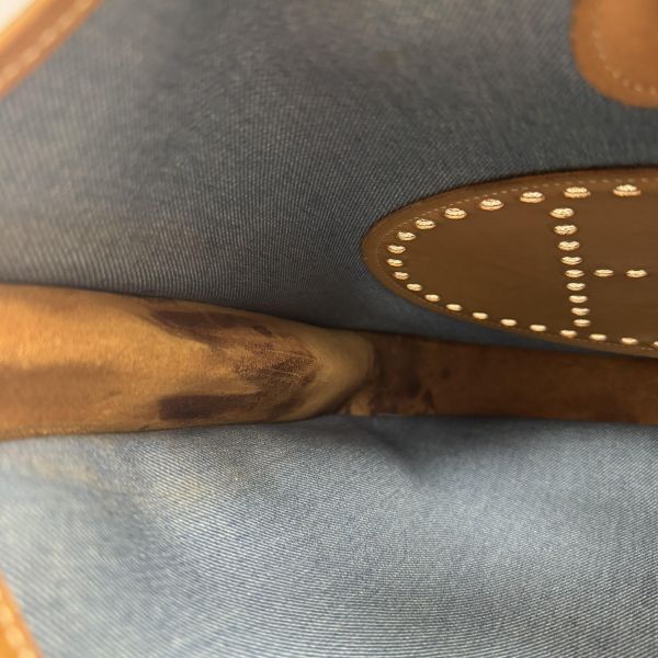 Hermès  Evelyne牛仔帆布包 