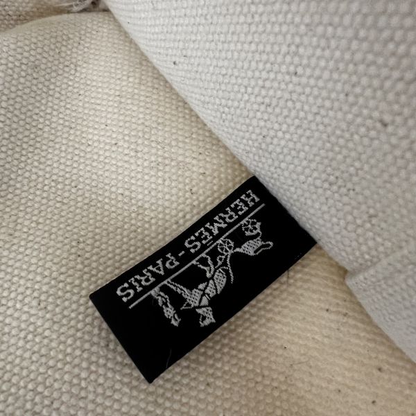 Hermès 帆布青蘋果綠手提包 