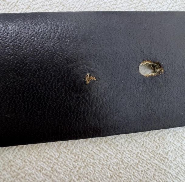 DIOR 金x黑頭 黑皮革 皮帶 腰帶 