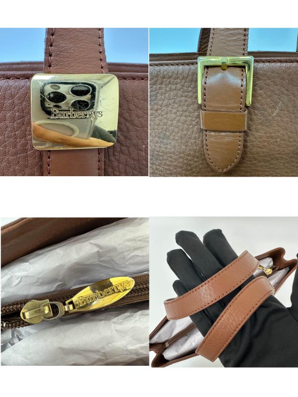 Burberry 巴寶莉 復古皮革托特包 