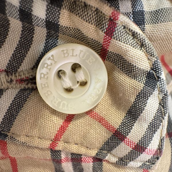 Burberry 七分袖格紋襯衫 