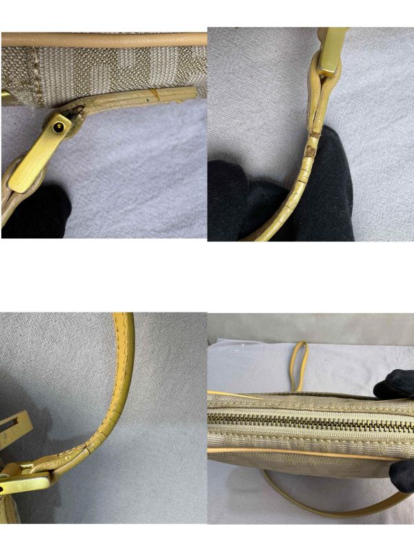 Fendi 芬迪 緹花帆布斜背包 