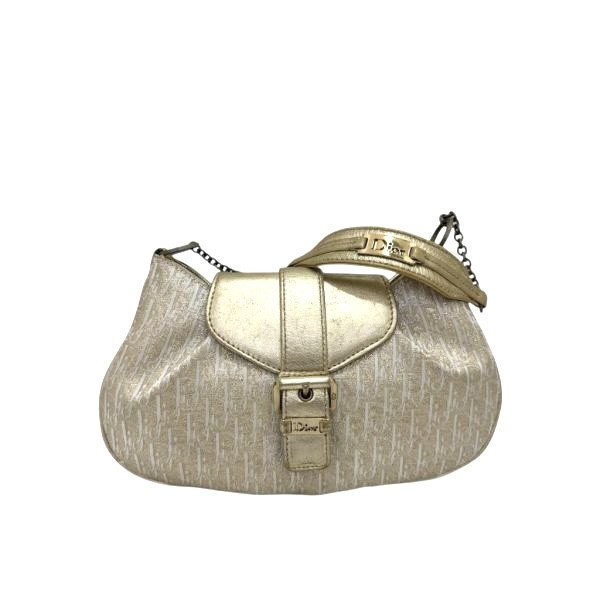 Dior 迪奧 金色晚宴腋下包 