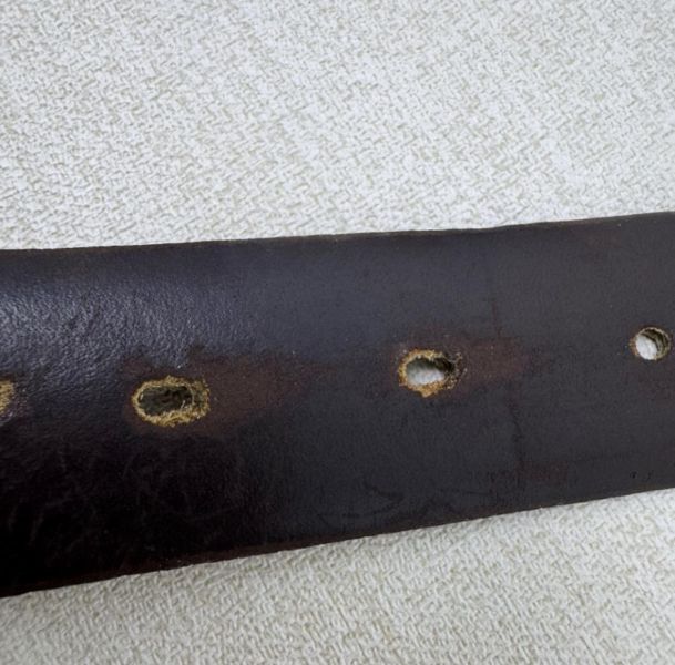 DIOR 金x黑頭 黑皮革 皮帶 腰帶 