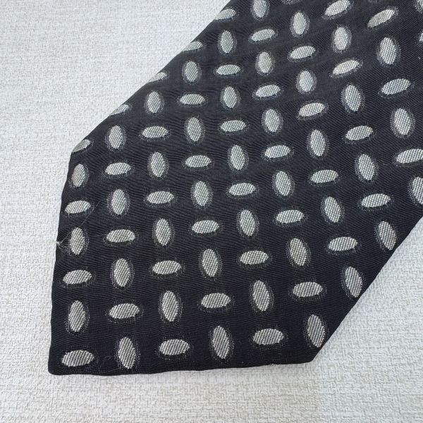 Bally  黑 橢圓形點點 領帶 領結 絲綢（中古） 