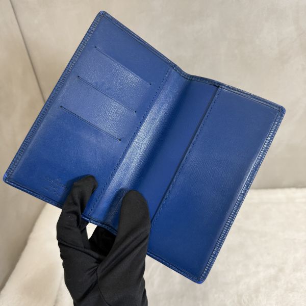 Louis Vuitton藍色水波紋長夾 